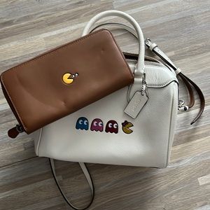 Coach X Pac-Man Purse & Wallet Combo